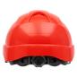 Preview: Nitras Head Protect 9500 Schutzhelm mit Größenregulierung und Kinnriemen, rot